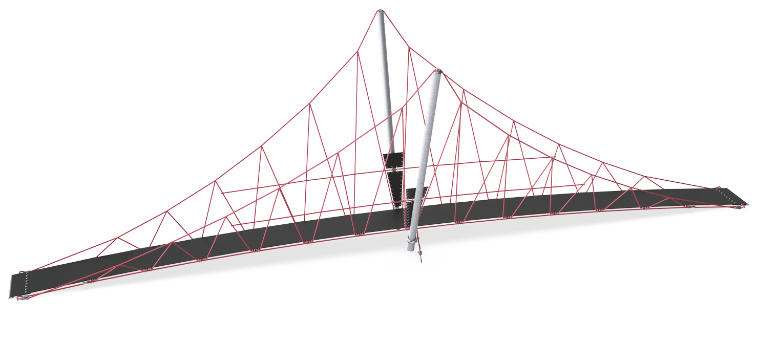 Small Suspension Bridge, 14m