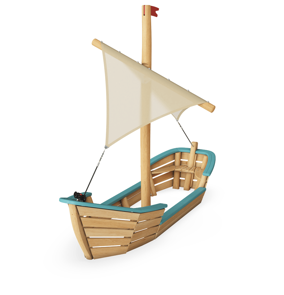 Oáza s lodí a plachtou