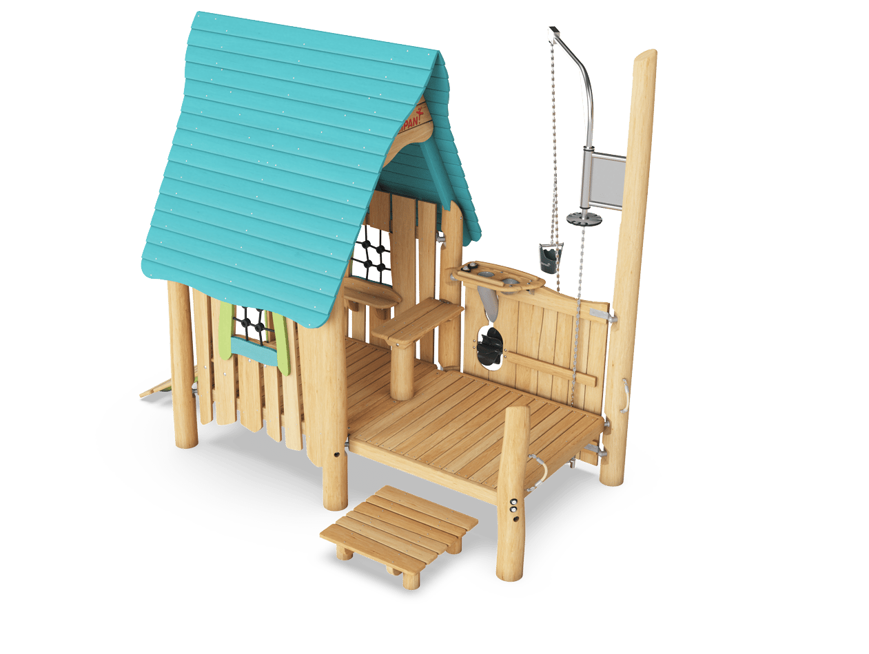 Robinia speeltoestel - Zandhuis met tafel en kraan