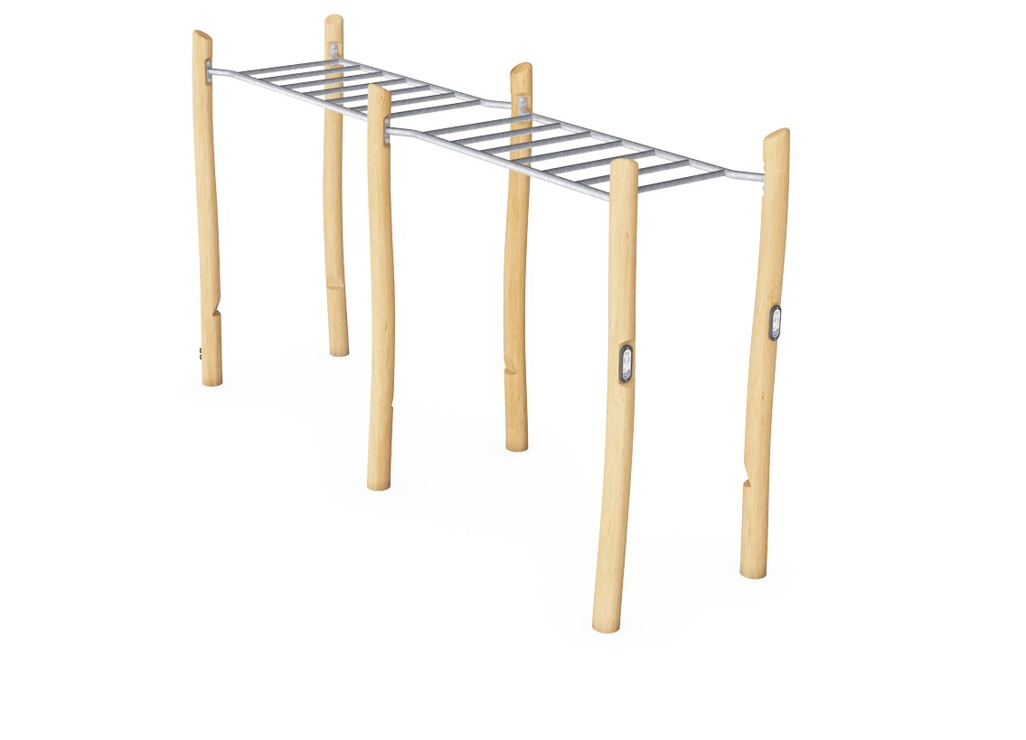 Robinia Dubbele Monkey Bars