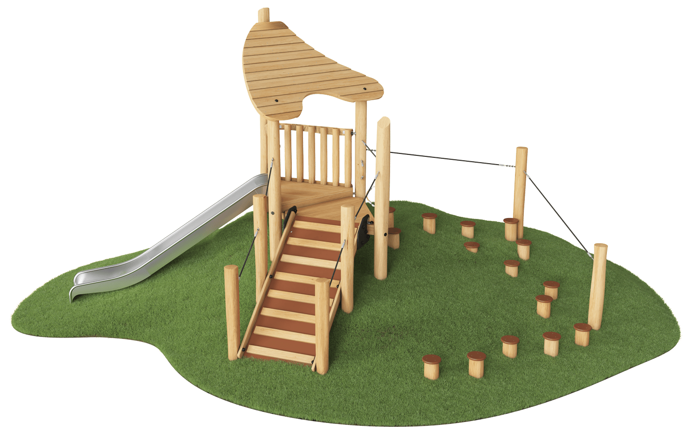Play Hut with Stairway