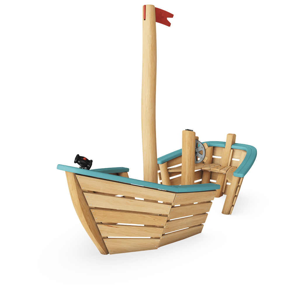 Robinia speelelement - Bosmeerboot zonder vloer