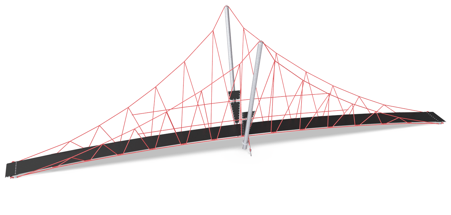 Small Suspension Bridge, 14m