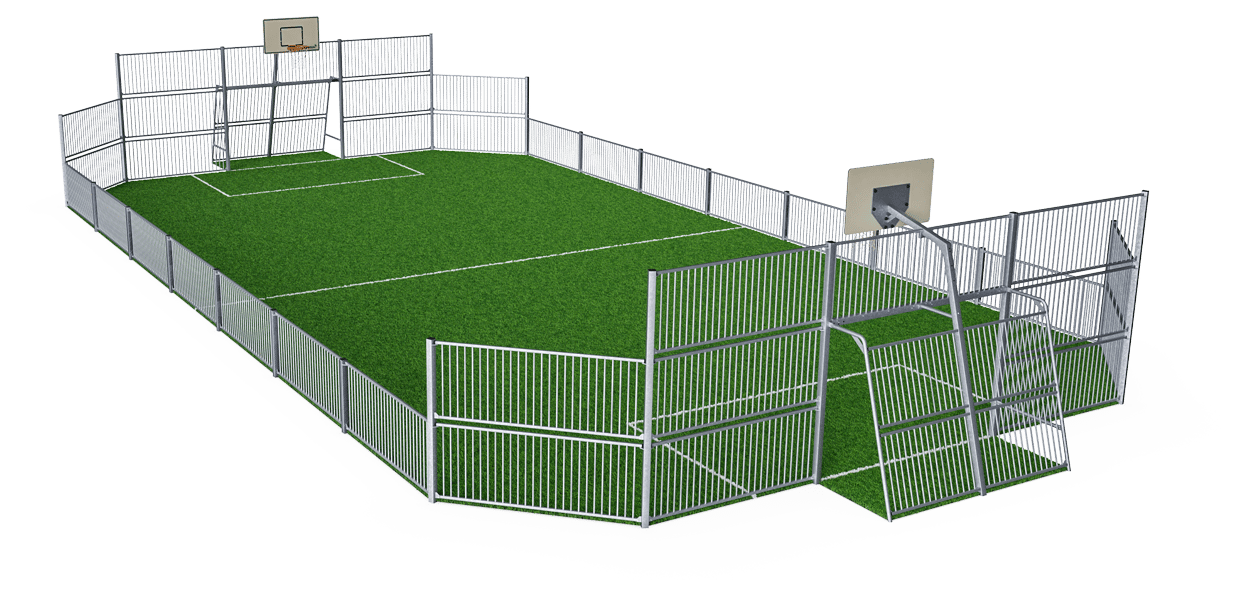 MUGA - Multi sportveld 12x24m, staal