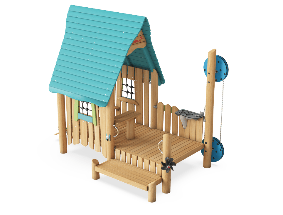 Oasis Sand House with Desk & Crane