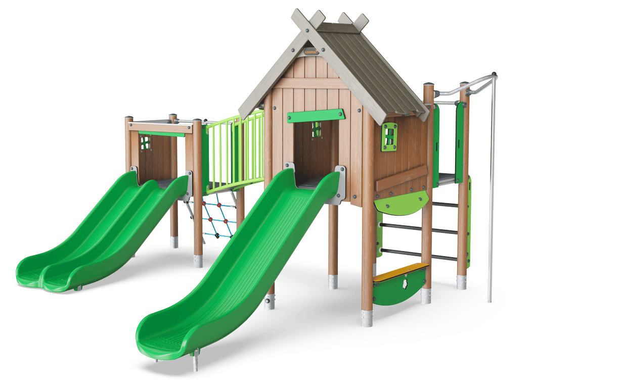 Double Tower with 2 Slides