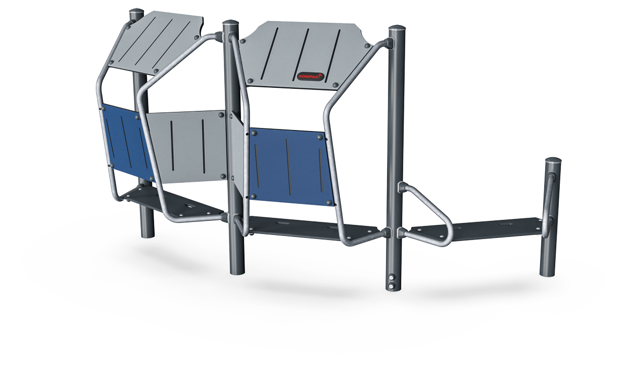 Punto de encuentro doble con banco