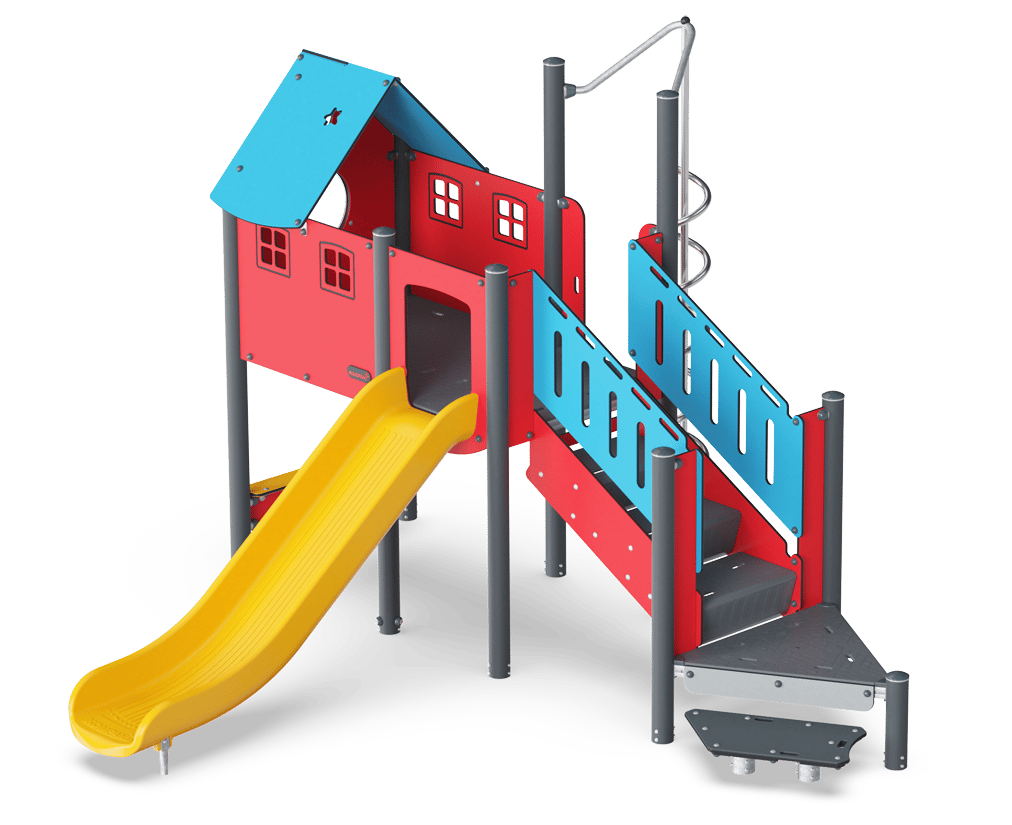 Large Play Tower with Curly Climber