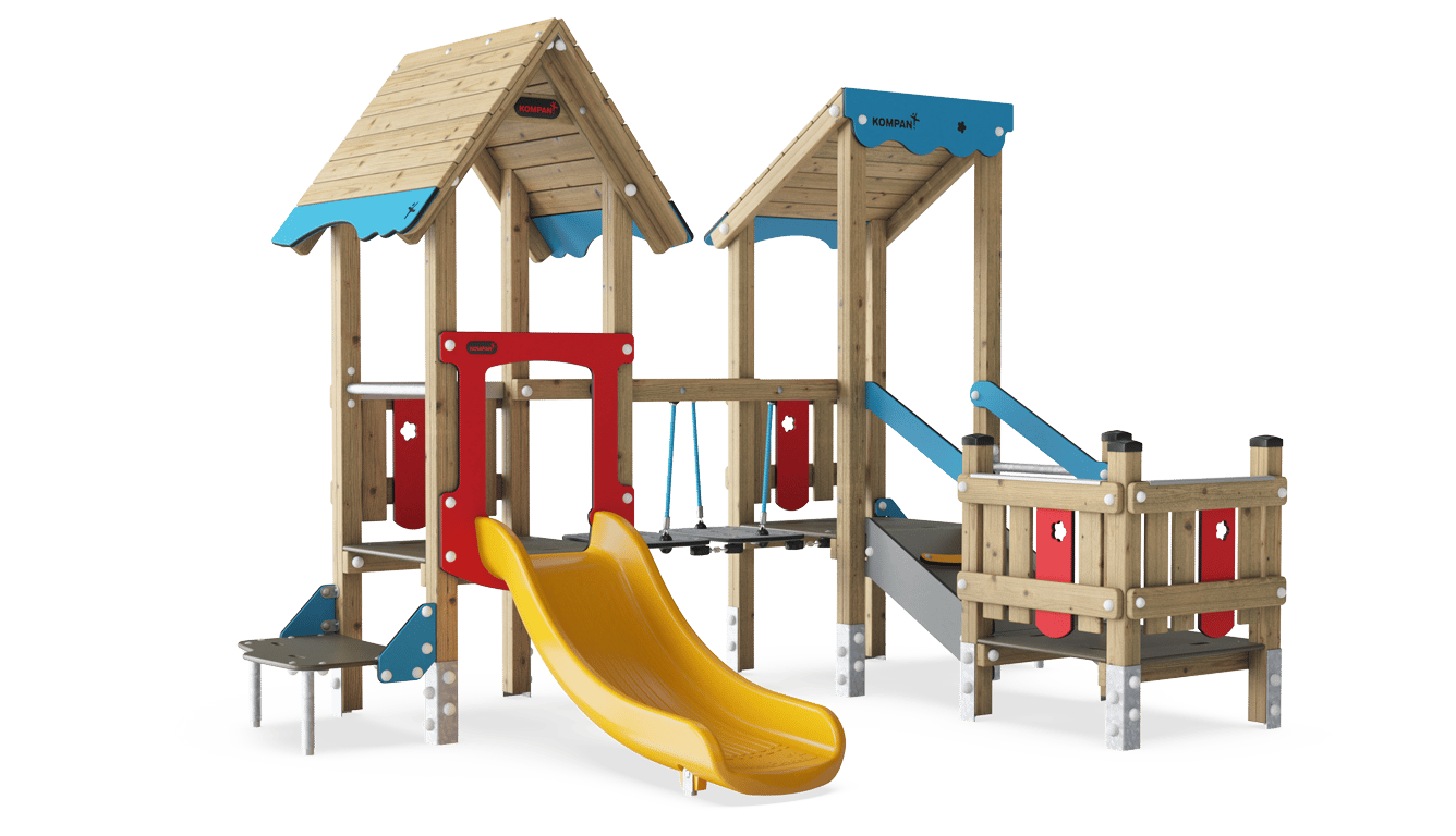 Triple Tower with Bridges