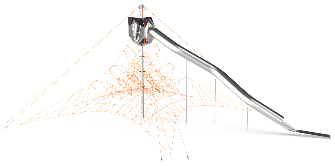 Red gigante con cabaña