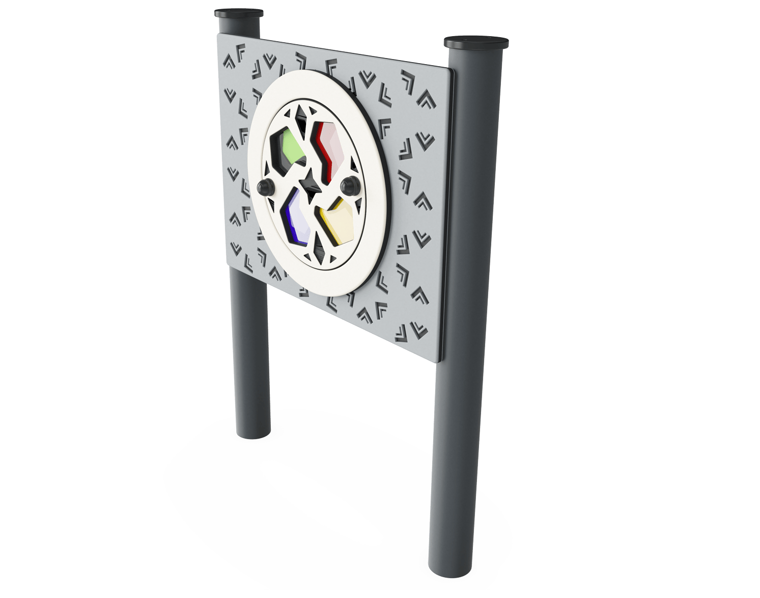 Kaleidoscope Play Panel, Round Posts