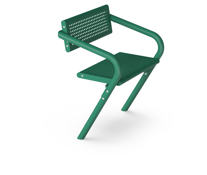 Agora Steel Chair, Black