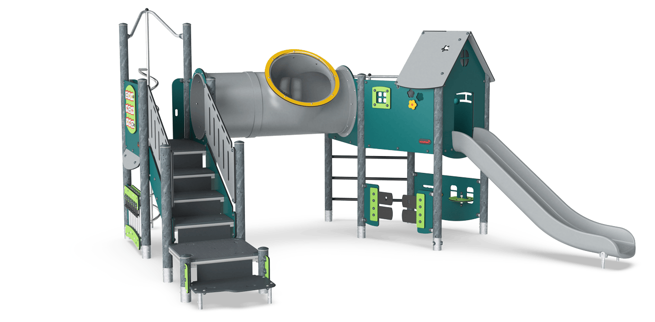 Angled Double Tower with ADA Stairs