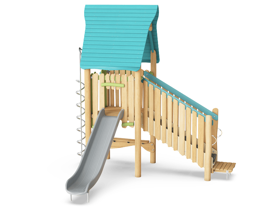 Play Tower with Slide & Desk