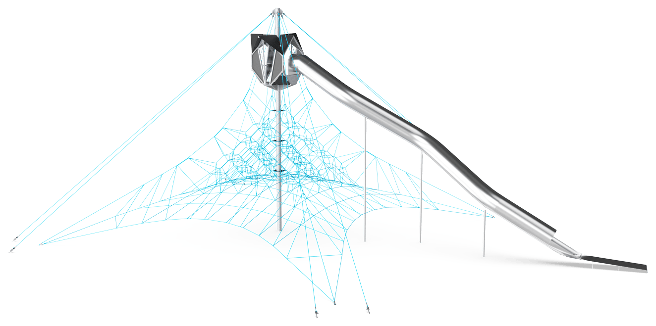 Red gigante con cabaña