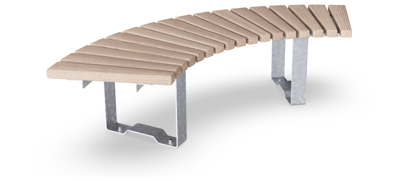 Rumba Bench, Curved 90°