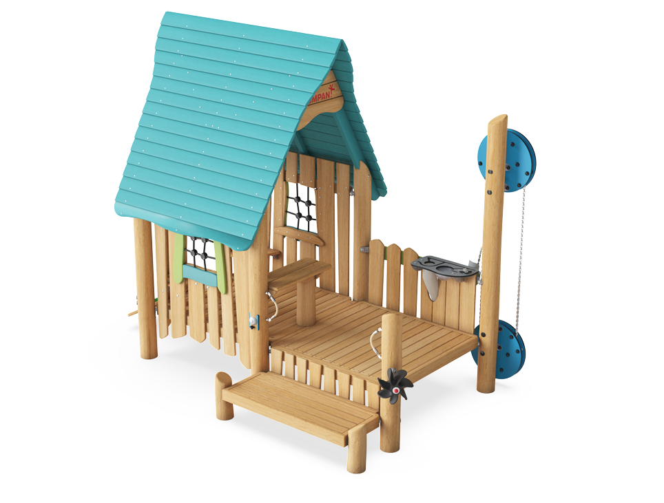 Oasis Sand House with Desk & Crane