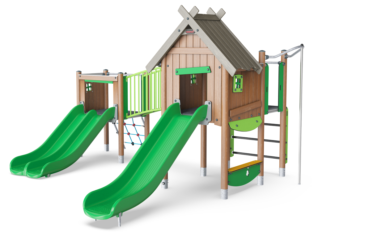 Double Tower with 2 Slides