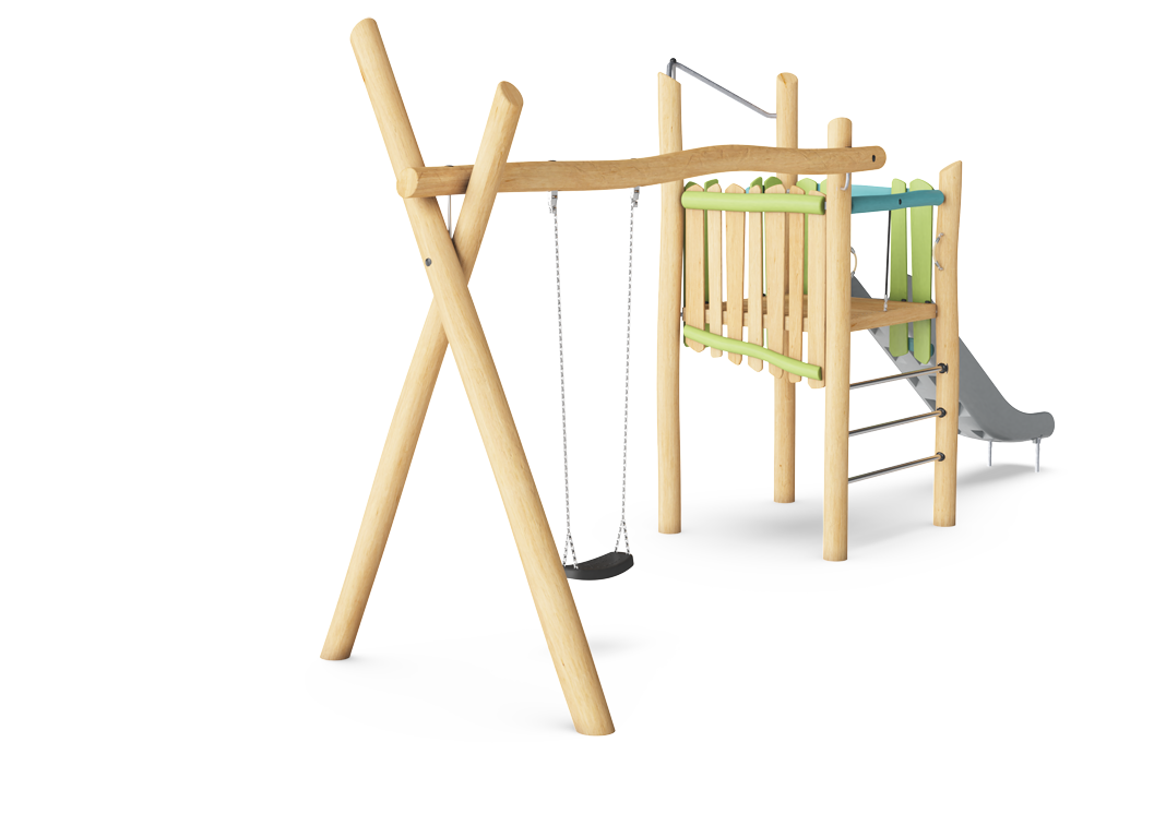 Slide & Swing Tower