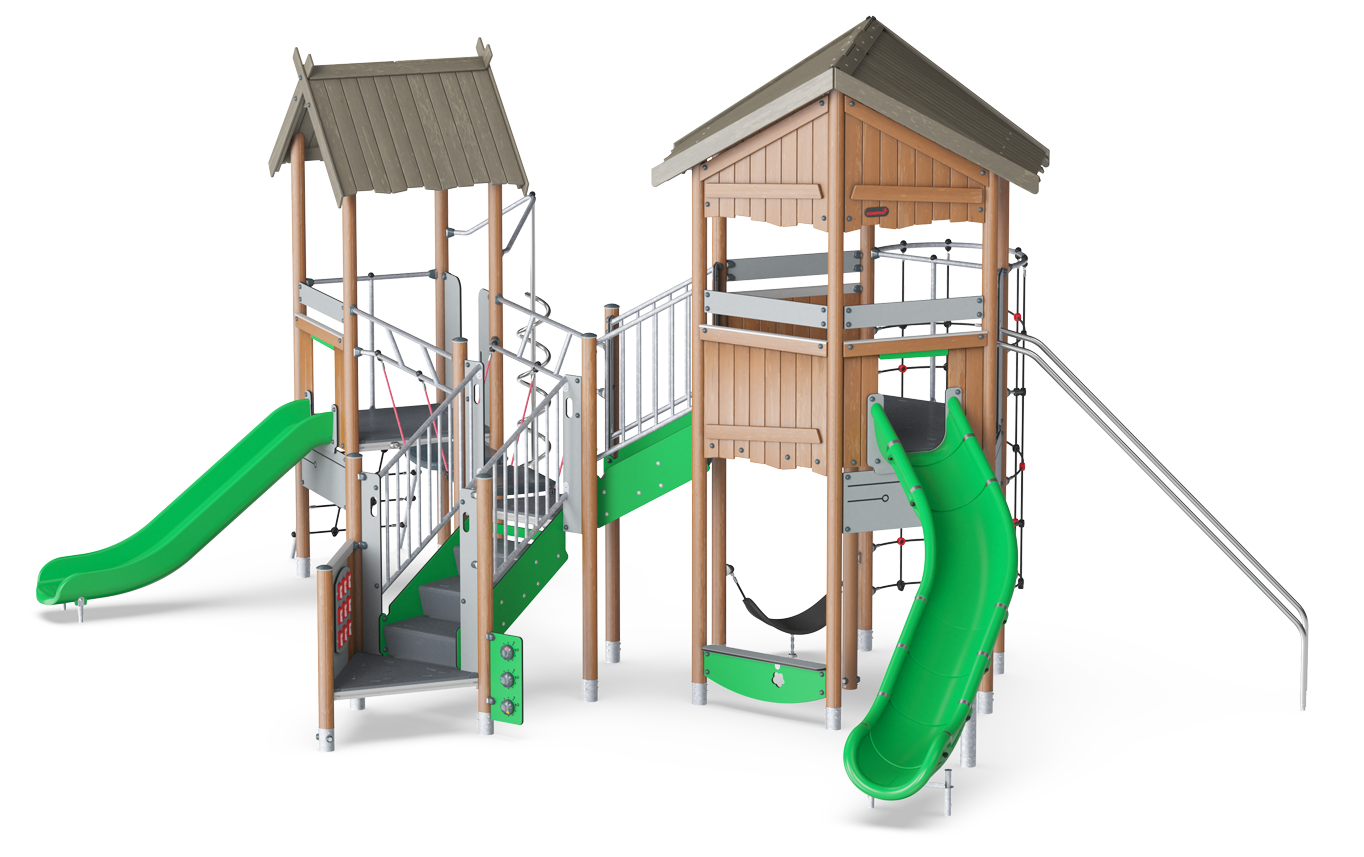 Triple Tower with Stairs