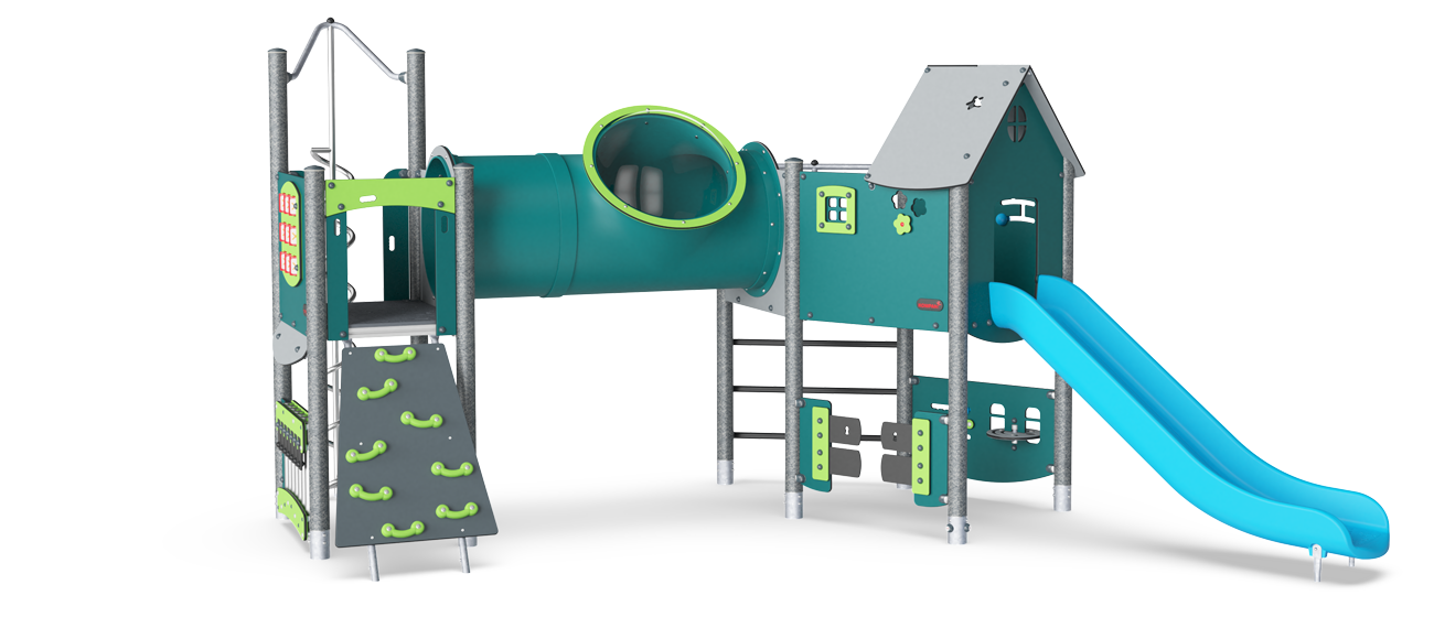 Torre Doble Angular con Túnel