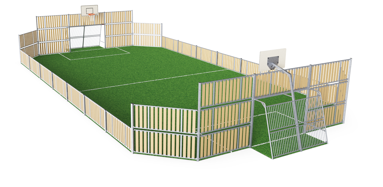 MUGA Multiarena, 12 x 24 m, WPC