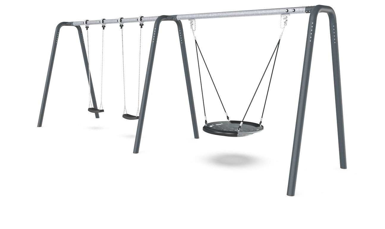 Höhe: 2,5 m, Schalennest Ø 100 cm, Anti-Überschlag