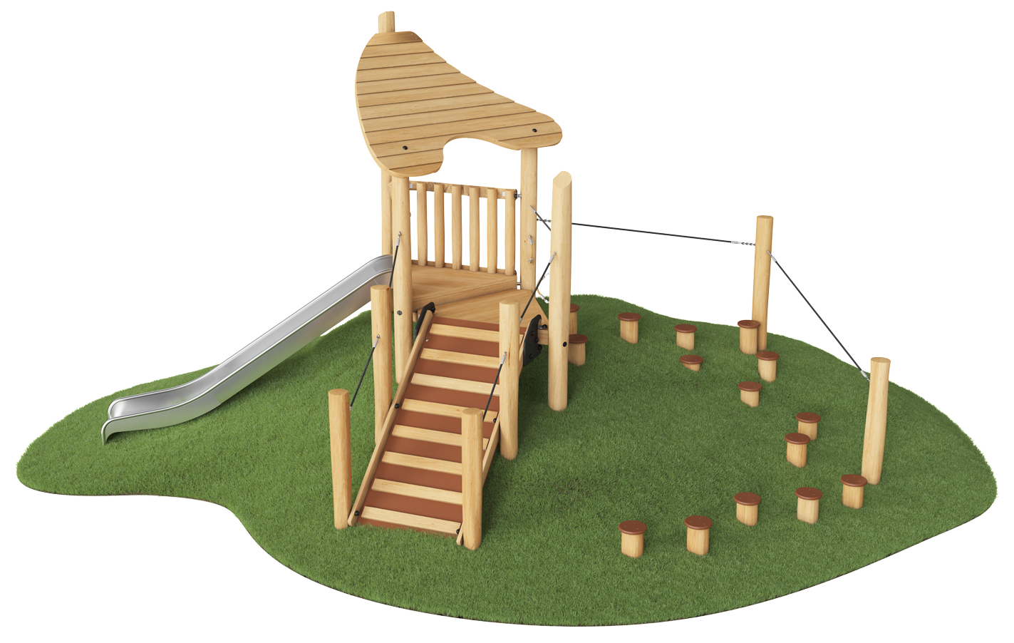 Play Hut with Stairway