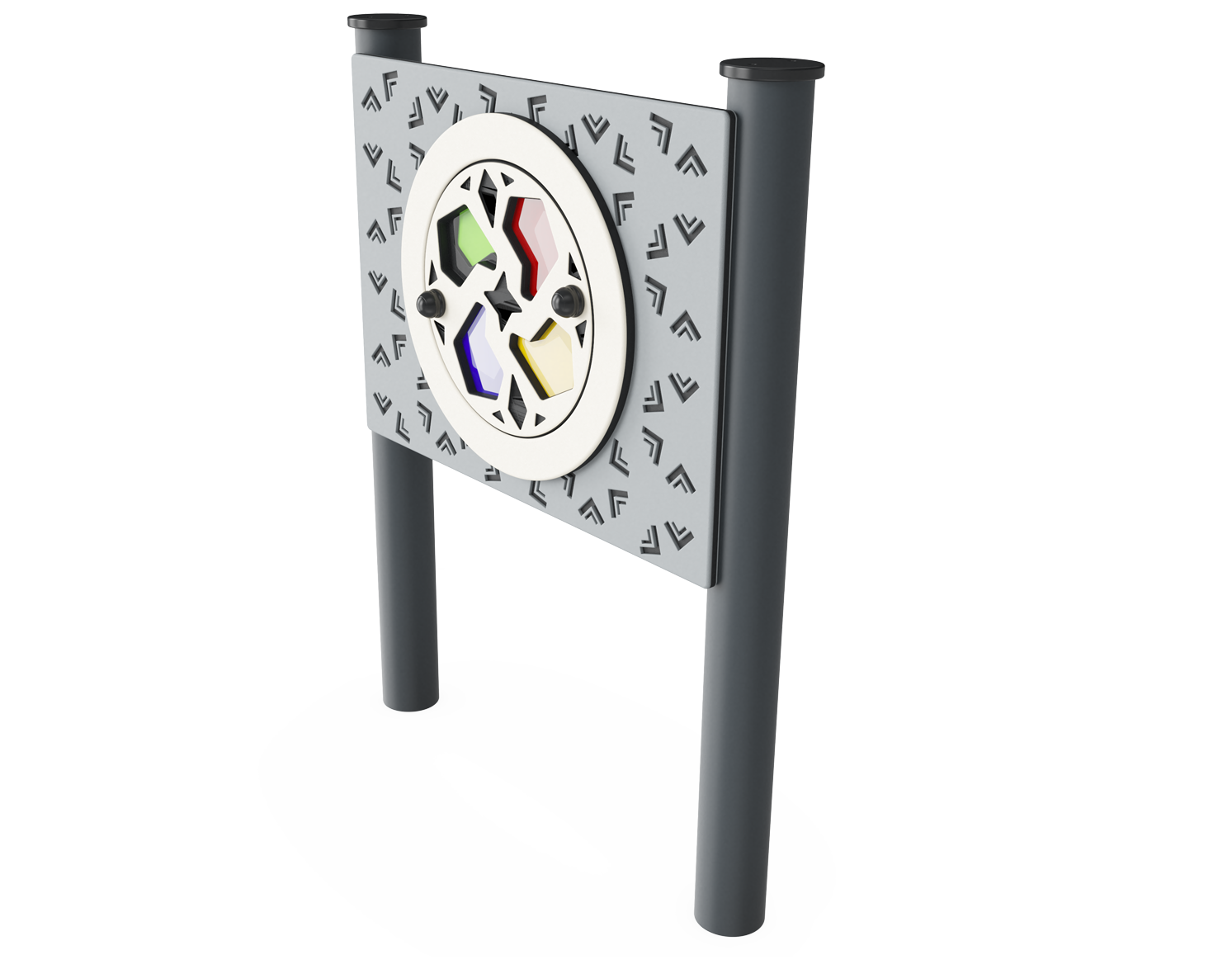 Kaleidoscope Play Panel, Round Posts