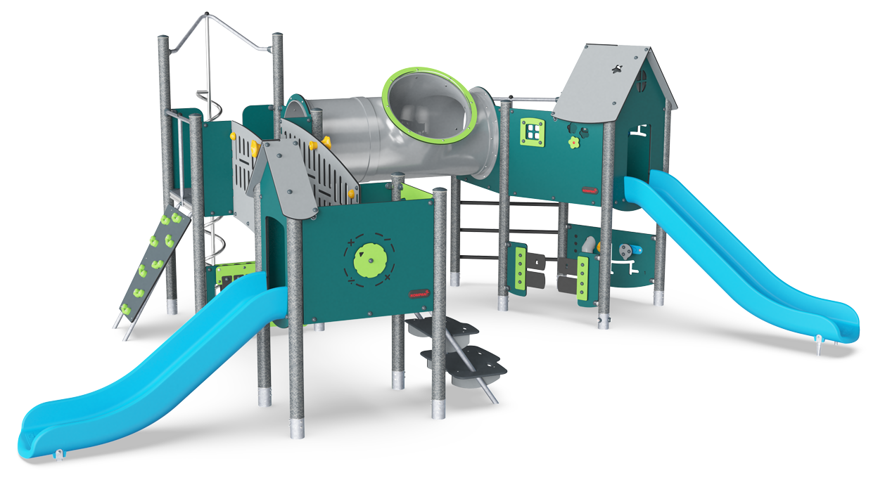 Torre Triple Angular con Túnel