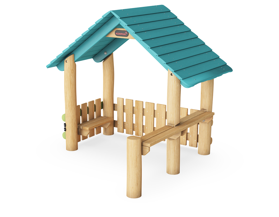 Playhut with Two Sides & Desks