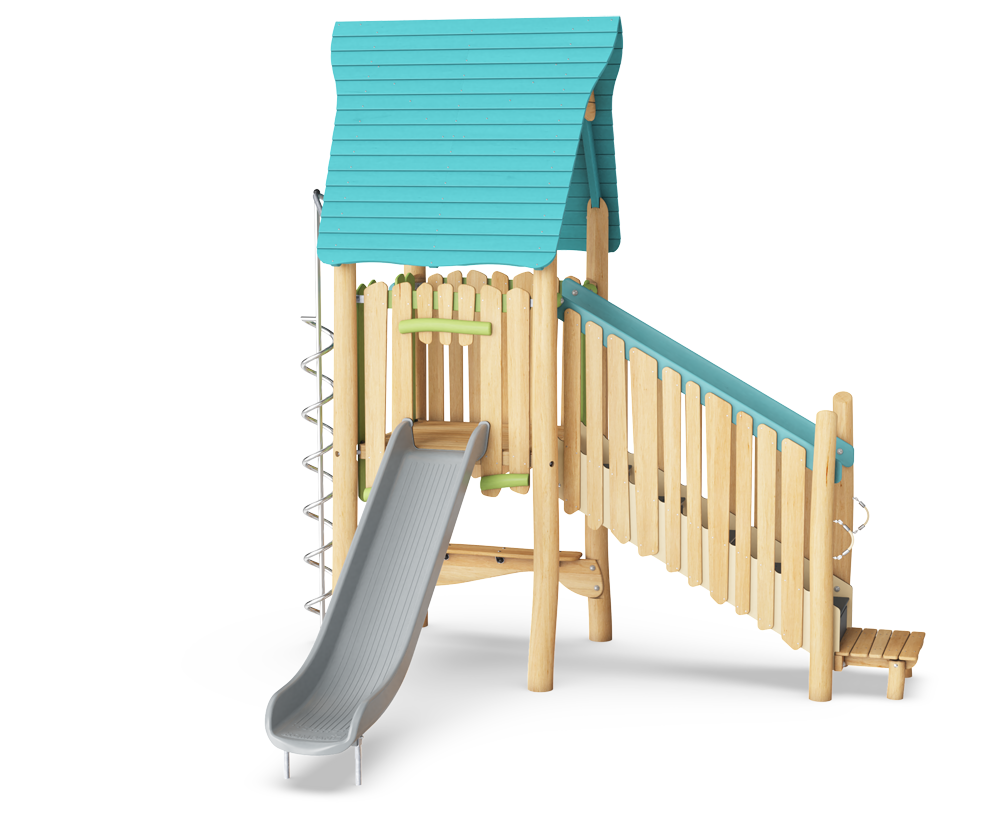 Play Tower with Slide & Desk