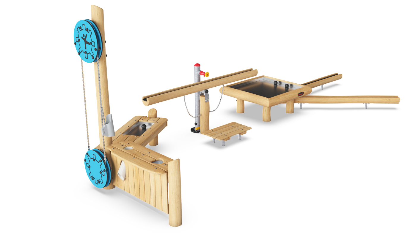 Water Seesaw with Sand Hoist