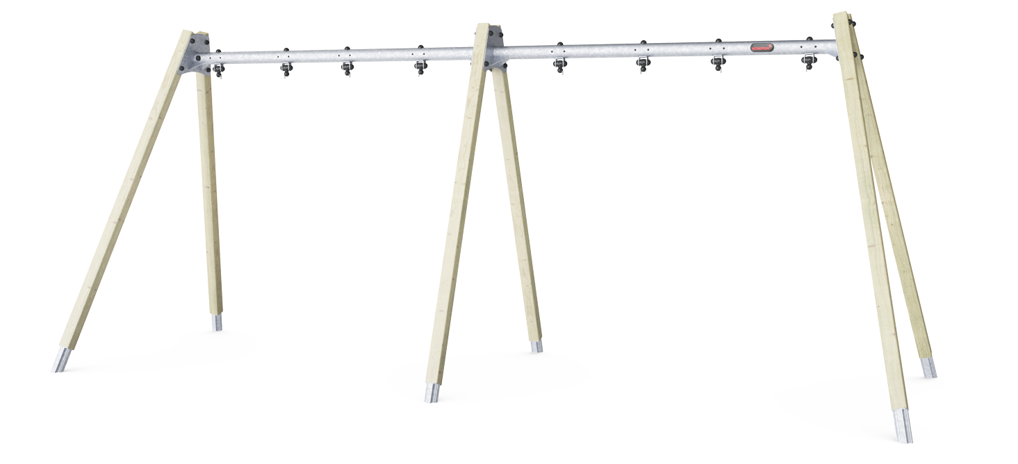 Schommel A-Frame H;2,5m voor 4 zitjes