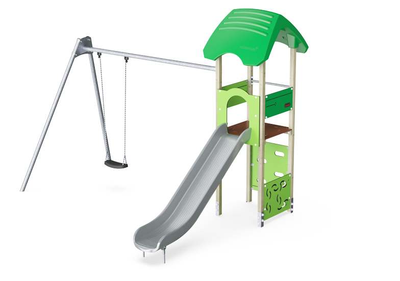 Play Tower with 2.5m Swing
