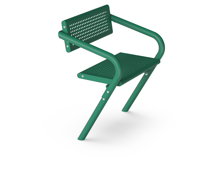 Agora Steel Chair, Black