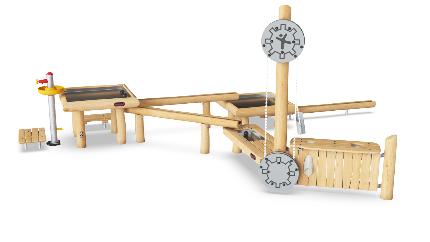 Water Flow with Sand Hoist