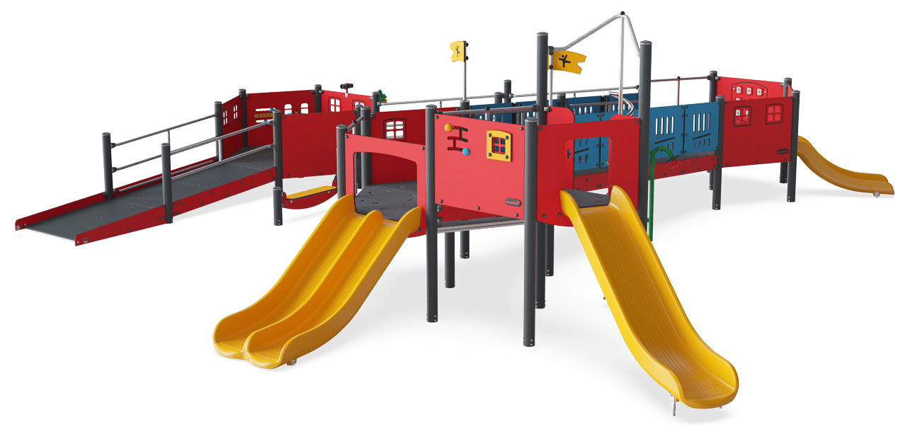 Triple Tower with Ramps