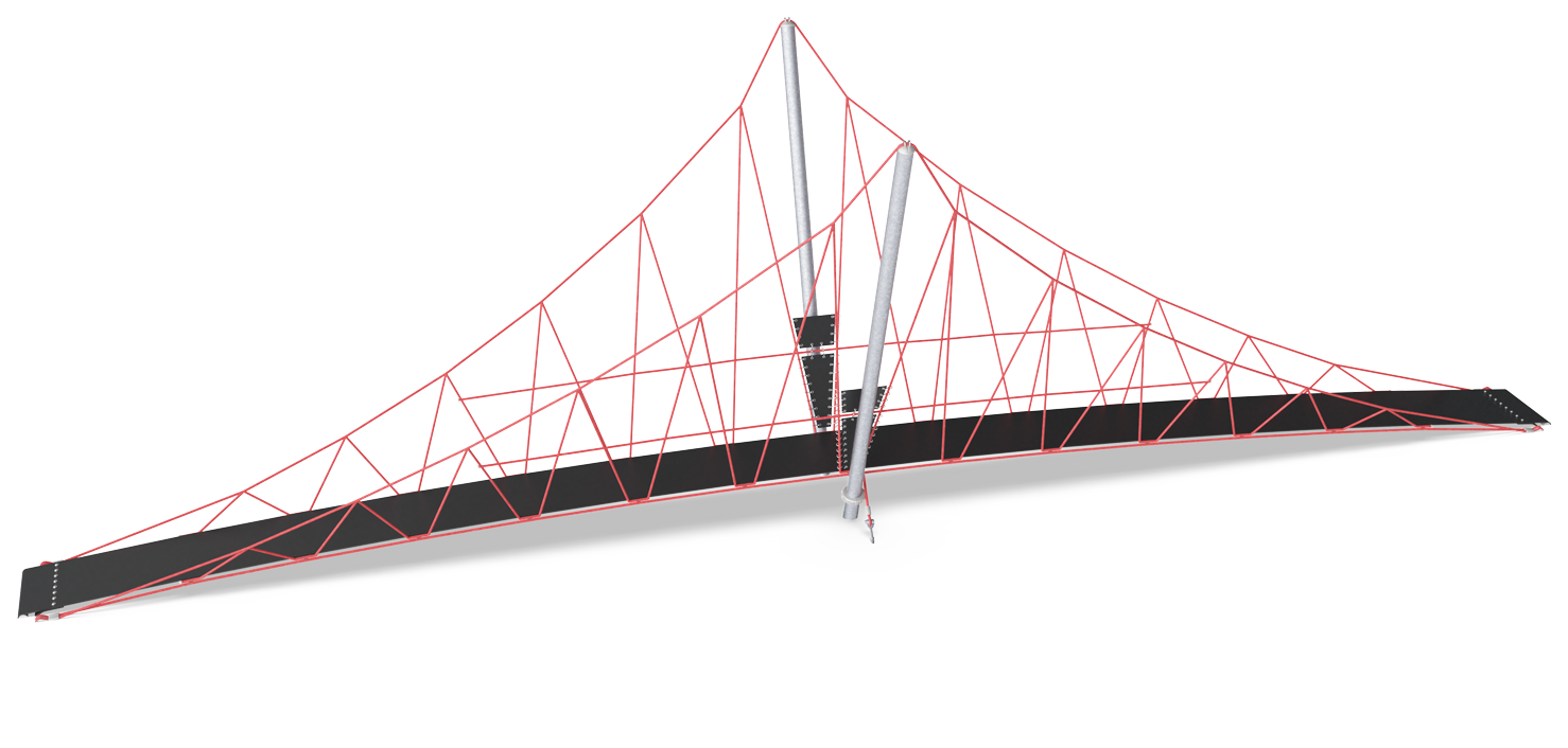 Lille Hængebro, 14 m
