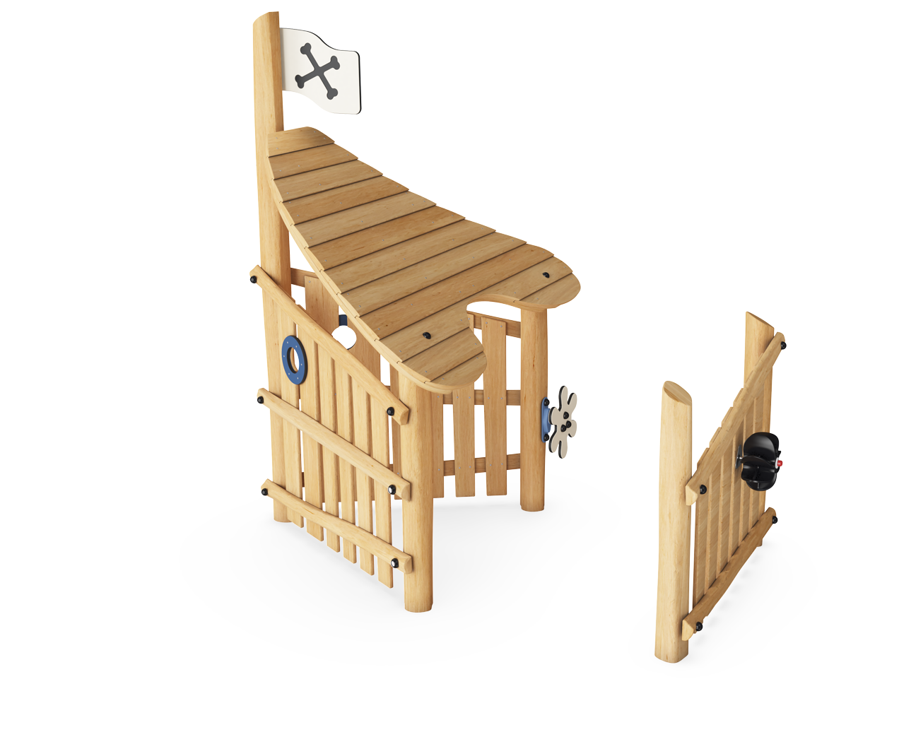 Playhouse with Roof & Wall