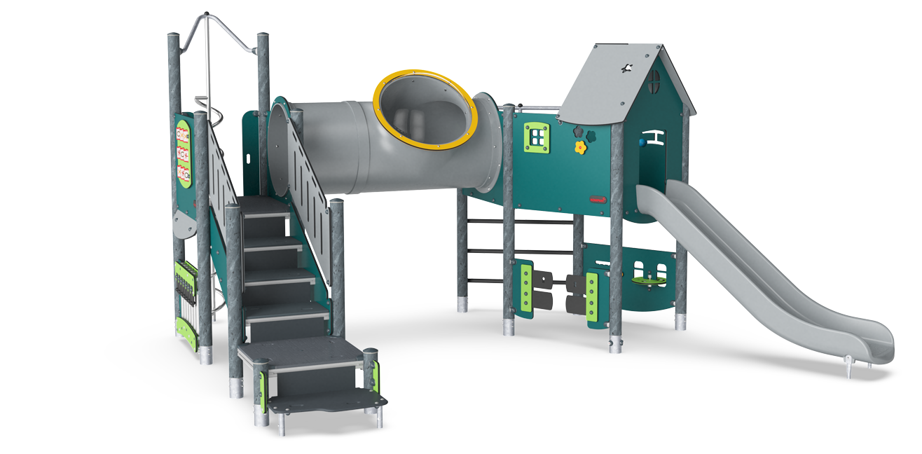 Angled double Tower with ADA Stairs