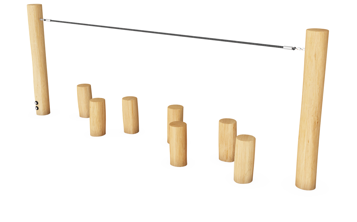 Postes Equilibrio con cuerda