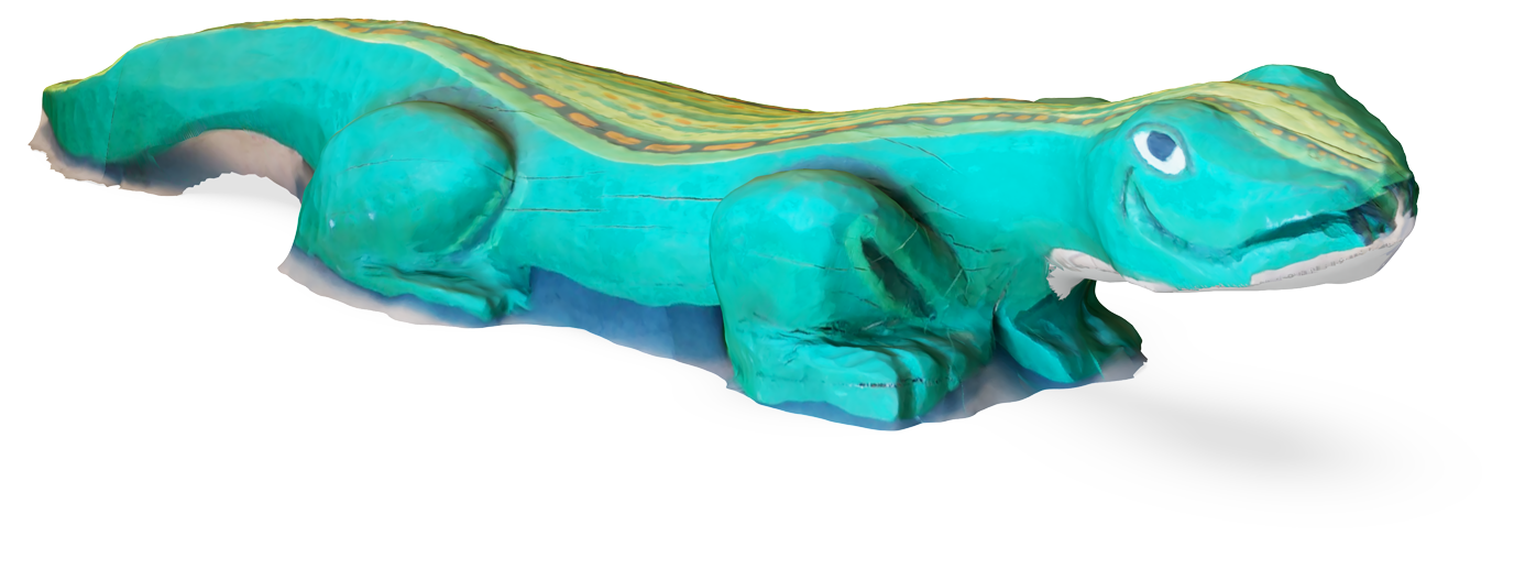 Leguan Skulptur, Ek