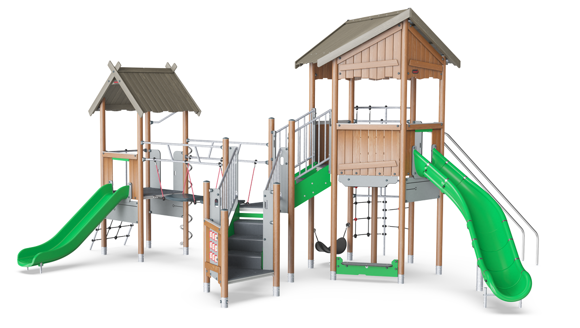 Triple Tower with Stairs