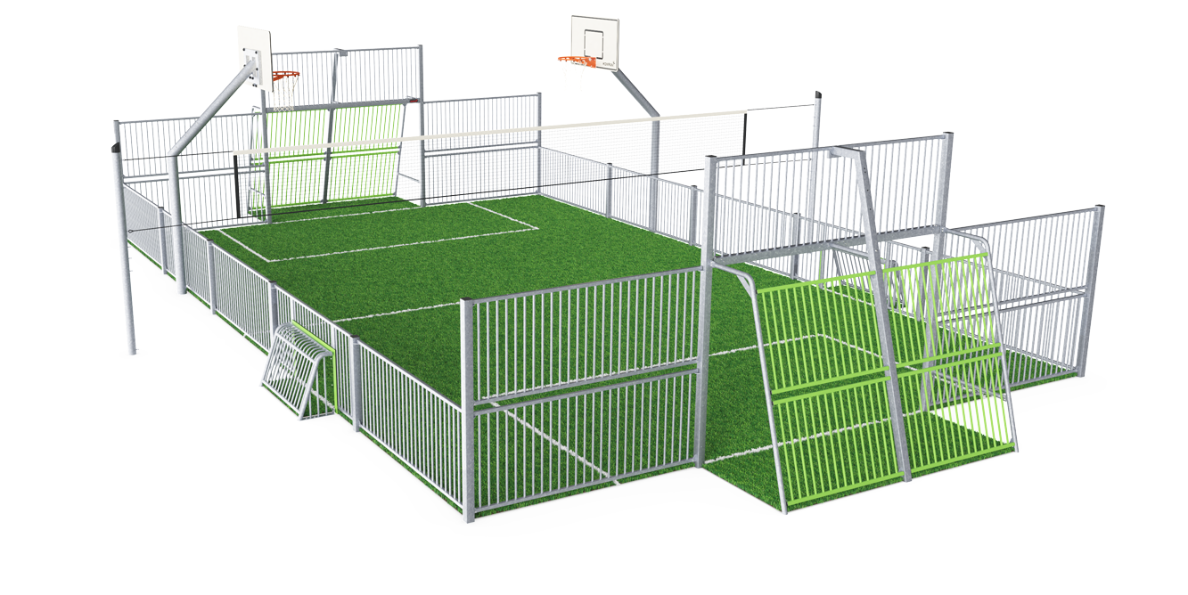 MUGA Multiarena, 11 x 15 m, stål