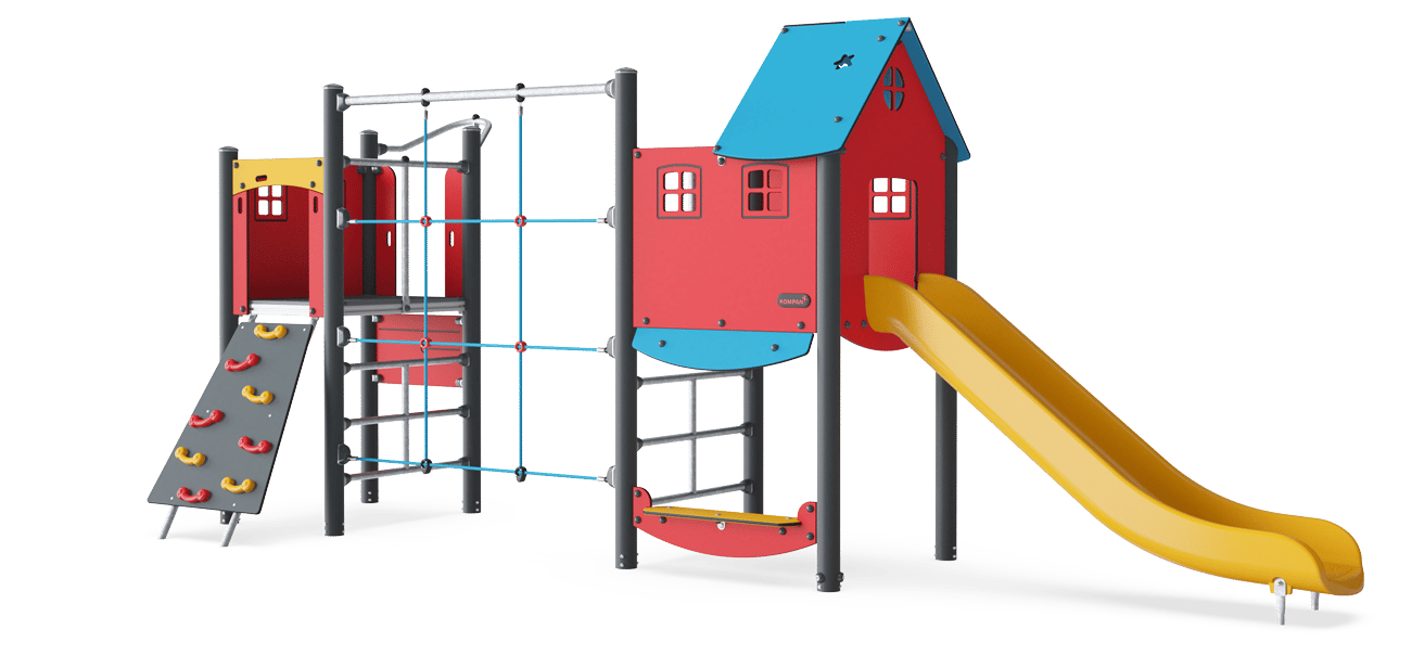 Double Tower with Net - PCM200121 - KOMPAN International Sales
