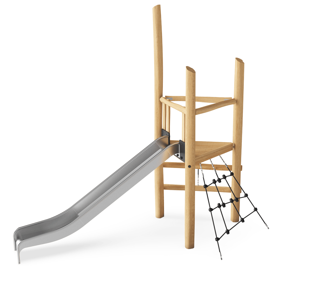 未開封　木のてんどんまんとすべり台 Tower Slide 1.4m high - NRO306 - KOMPAN 日本