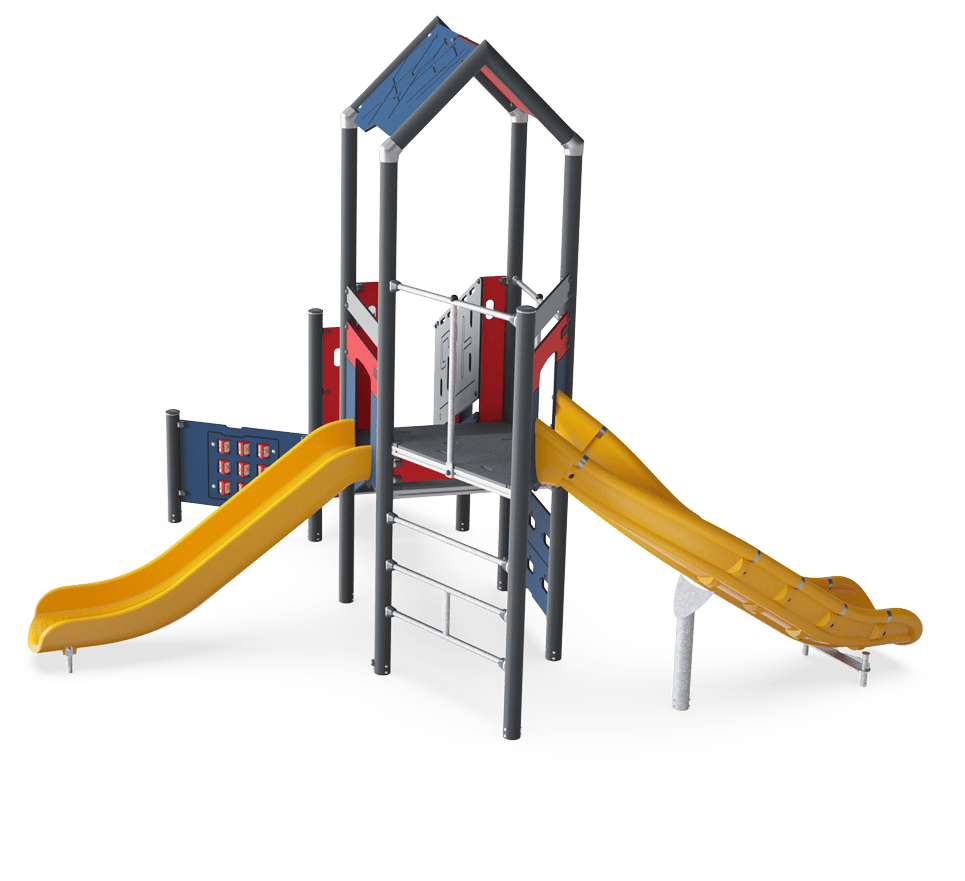 Play Tower with Slides - PCM114231 - KOMPAN United States