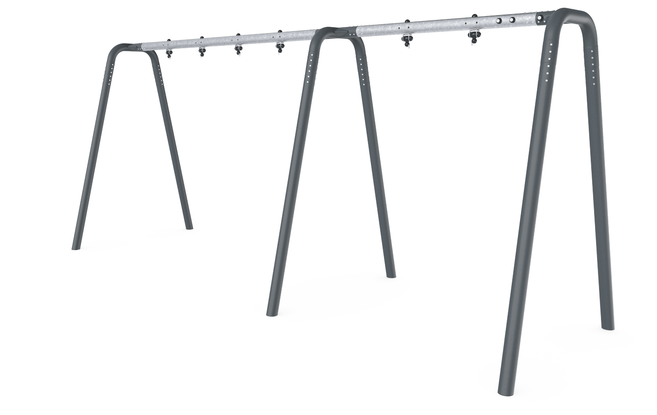 Swing Frame, 3 Seat, 8 ft H - KSW923 - KOMPAN United States