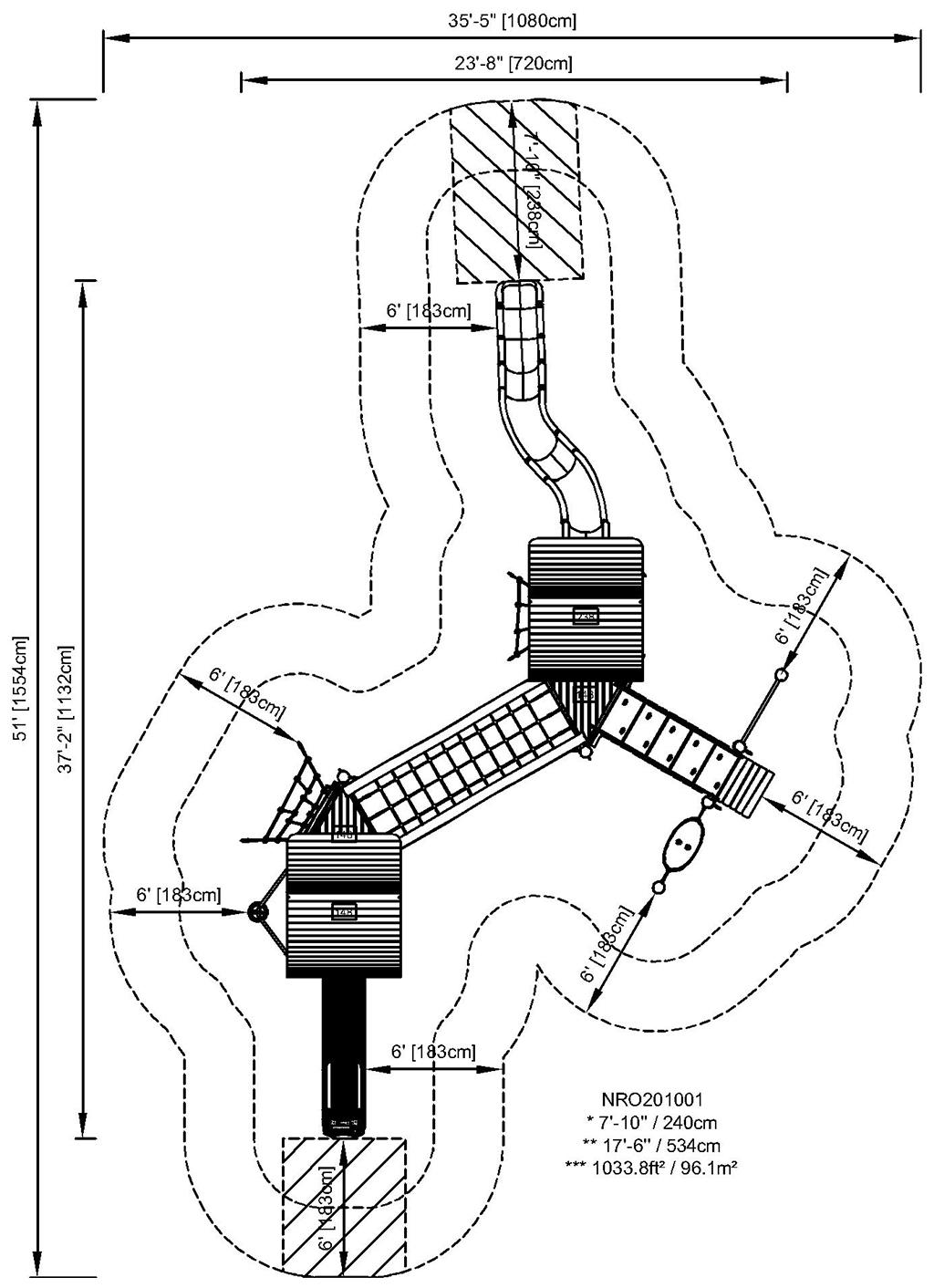 The Wizard's Double Tower Fortress ADA - NRO201001 - KOMPAN United